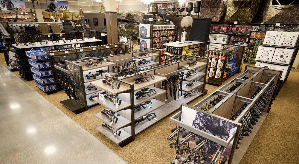 Rows of hunting materials 